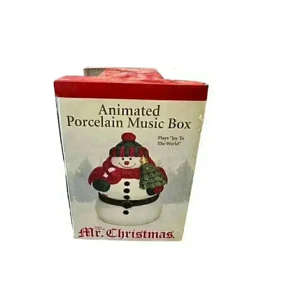 Mr. Christmas Snowman Music Box - Picture 2 of 2